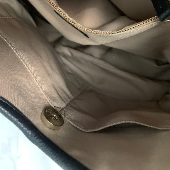 Talbots Navy Weave Handbag with Chunky Rope Handle EUC - Picture 8 of 16